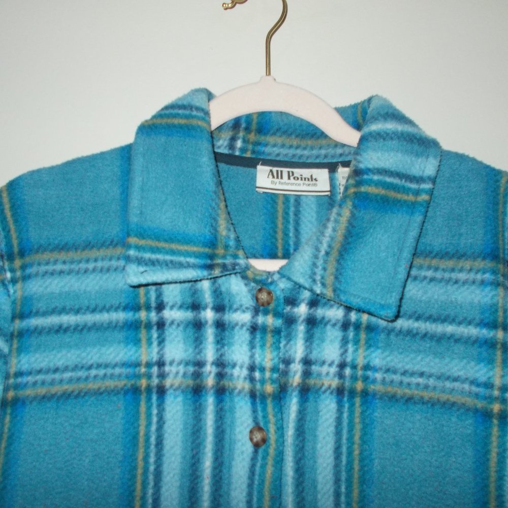 All Points Plaid Shacket Multi Color Size Large - image 2